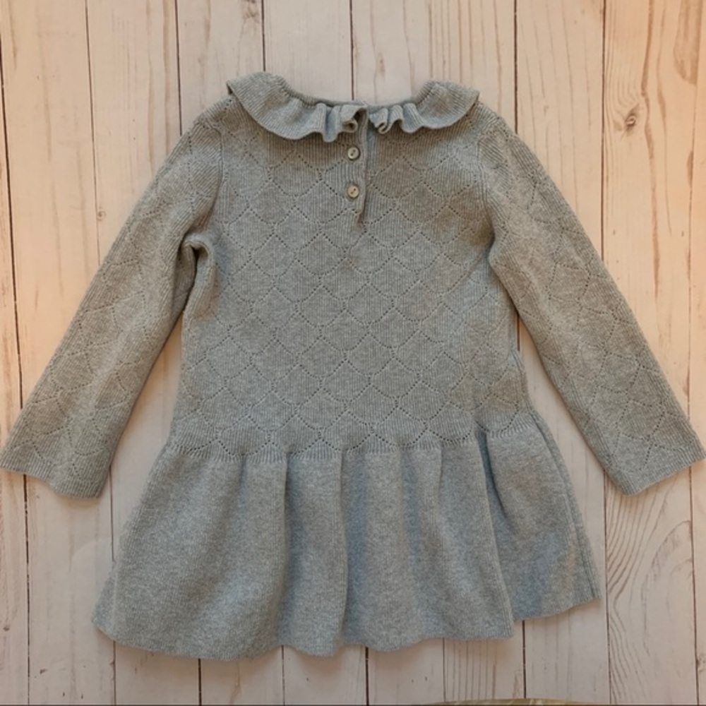 Ruffle neck dress 100% cotton - Picture 2 of 4